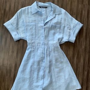 ZARA button-up shirt dress, never been worn, size XS